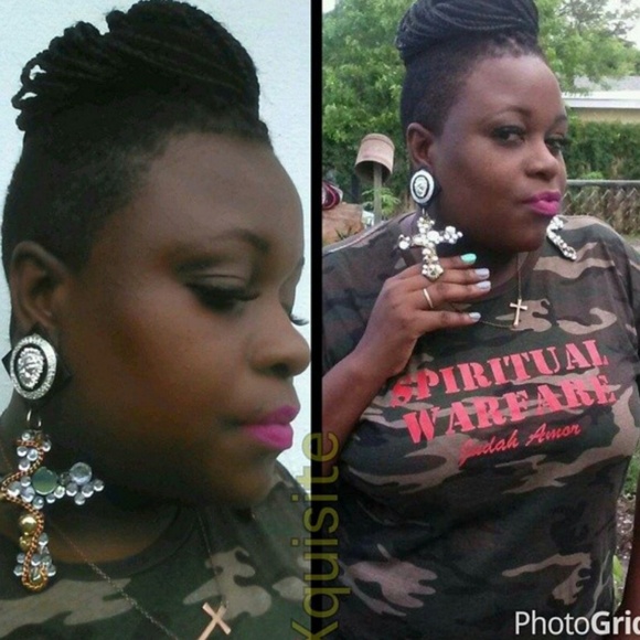 SALE! Fance' Custom Earrings - Picture 7 of 7